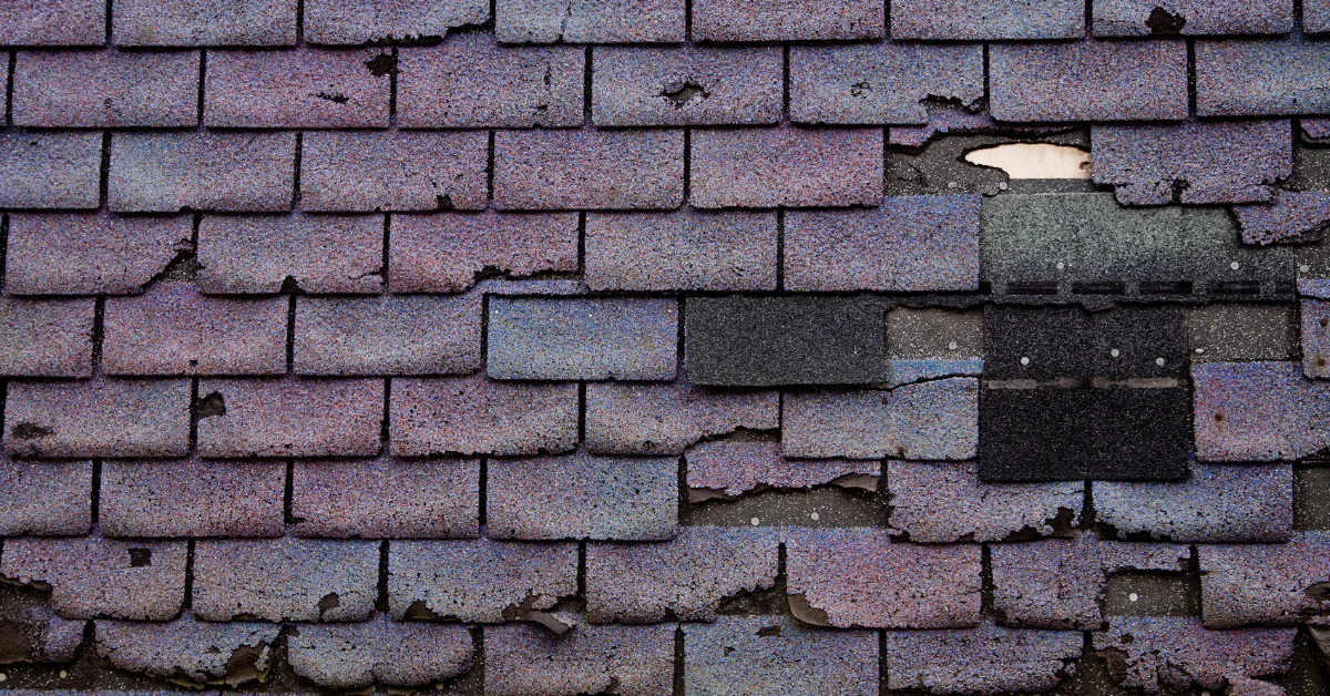 The shingles are cracking