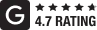 Google 4.7 star Rating