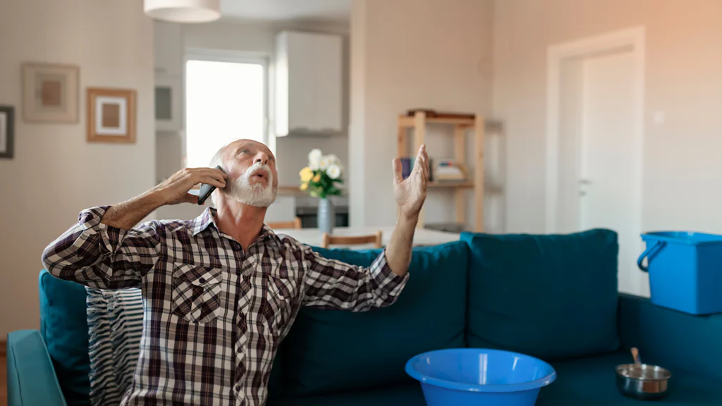 Anxiety and stress might be brought on by a broken or leaky roof