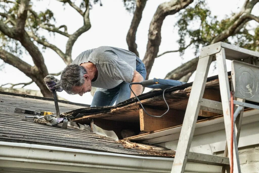 storm damage roof repair in Chesapeake
